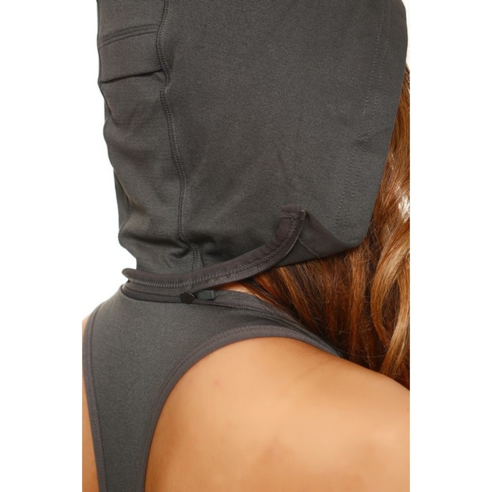 Sports bra workout hoodie padded active wear - Picture 4 of 5